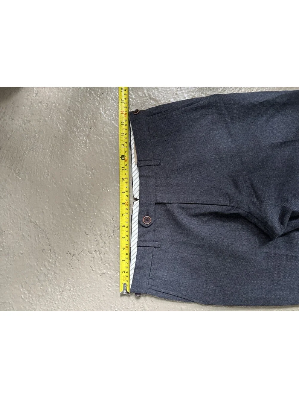 Banana Republic Heritage Gray Pin Striped Pants For Suspenders 31/30